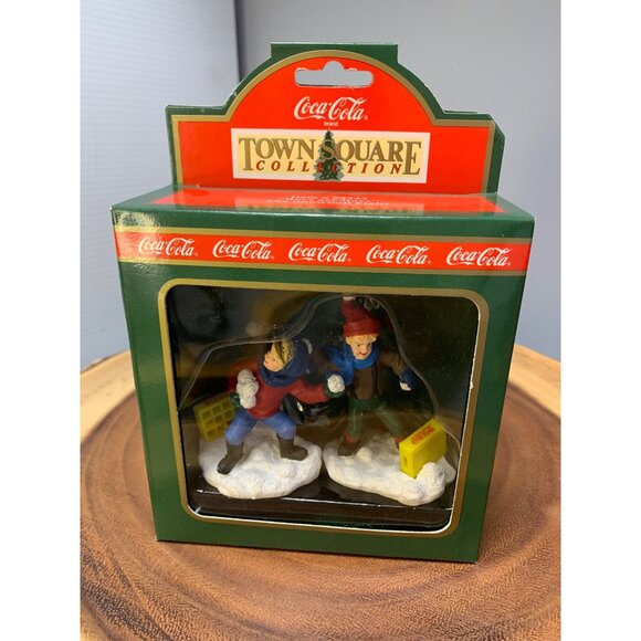 Coca-Cola Town Square Collection Boys Are Boys 1995 Figurines In Box - Picture 6 of 7